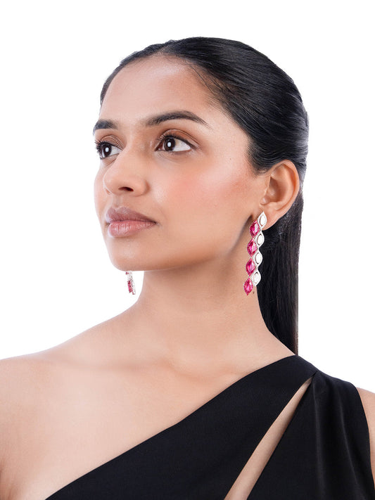 Eline Diamond & Polki Long Earrings