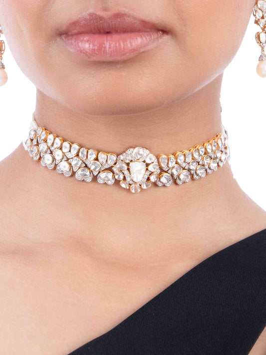 Sajhvi  Diamond & Polki Choker