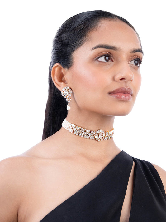 Adhyudha Diamond & Polki Ear Rings