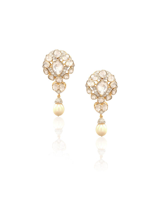 Adhyudha Diamond & Polki Ear Rings