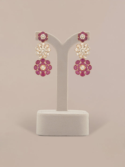 Vihana Diamond & Polki Long Earrings