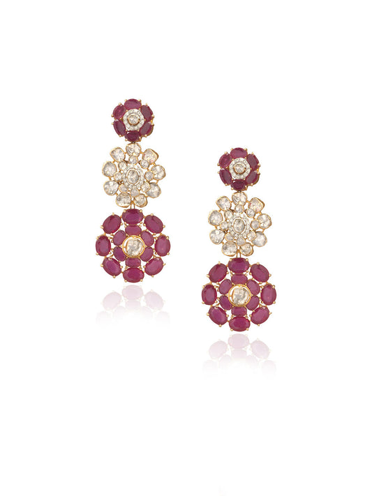 Vihana Diamond & Polki Long Earrings