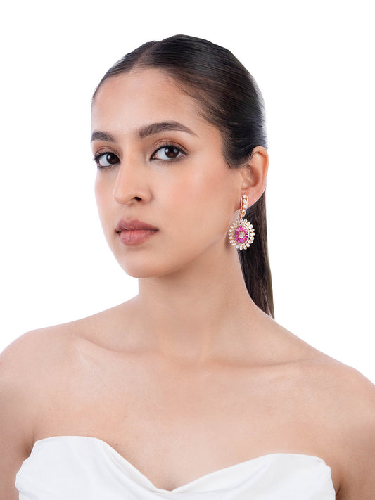 Kavira Diamond & Polki Long Earrings