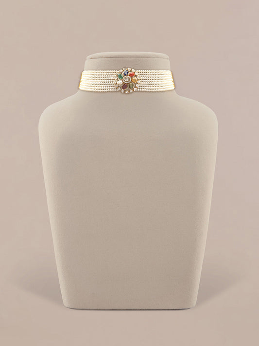 Nivedita Diamond & Polki Bead Choker
