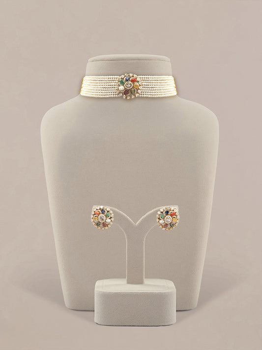 Nivedita Diamond & Polki Bead Choker