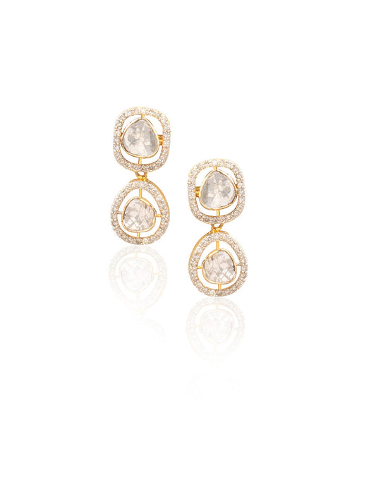 Ekaksha Diamond & Polki Ear Rings