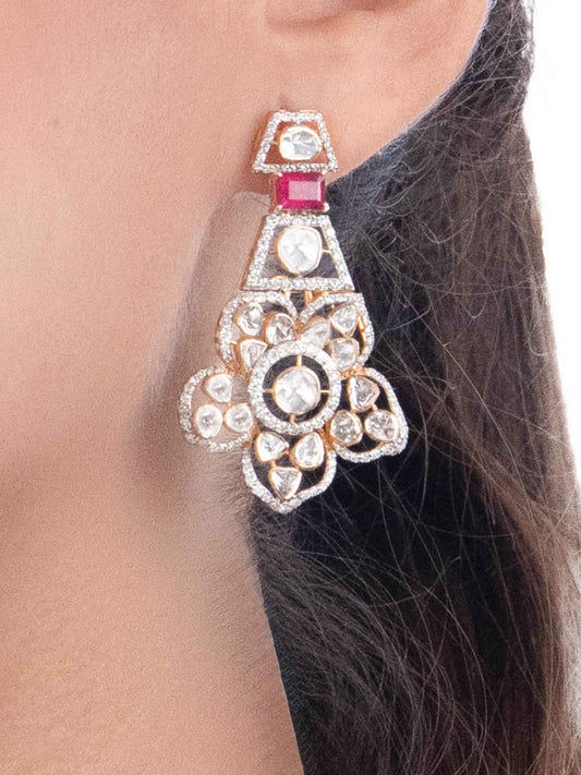 Tarunima Diamond & Polki Ear Rings