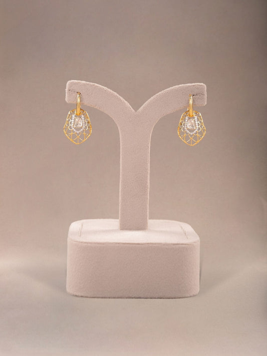 Manjari Diamond & Polki Hoops