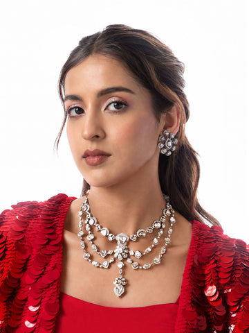 Qadira Diamond & Polki U Necklace