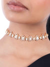 Amodini  Diamond & Polki U Necklace