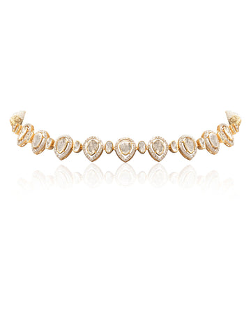 Amodini  Diamond & Polki U Necklace
