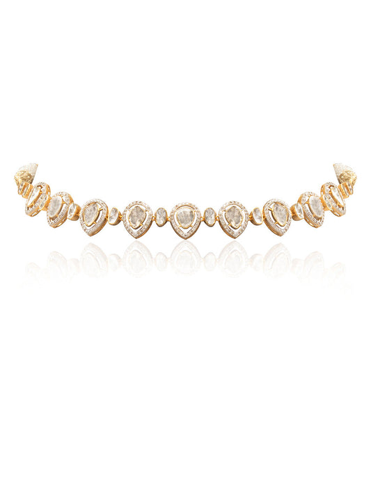 Amodini  Diamond & Polki U Necklace