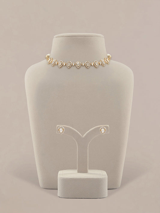 Amodini  Diamond & Polki U Necklace