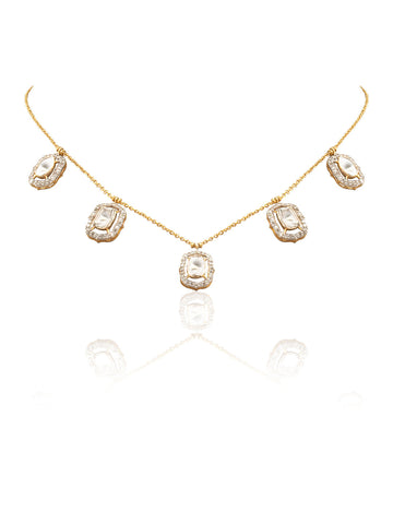 Nihantra Diamond & Polki U Necklace