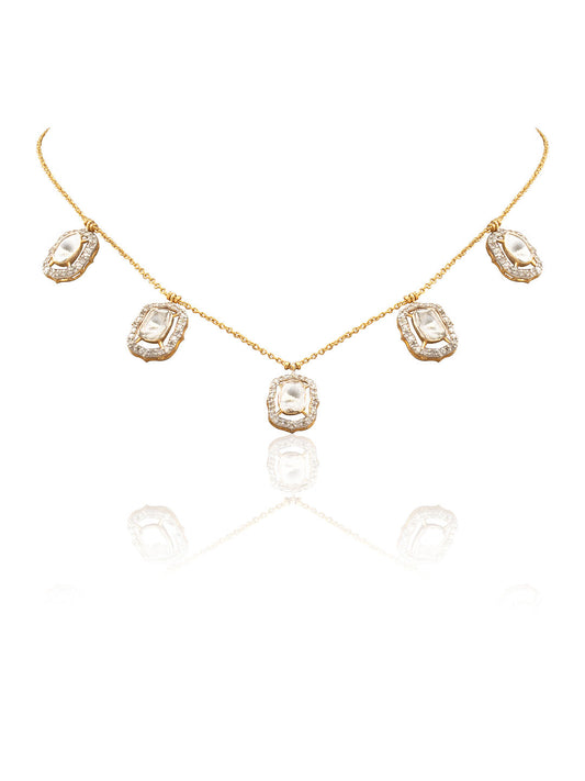 Nihantra Diamond & Polki U Necklace