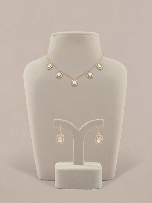 Nihantra Diamond & Polki U Necklace