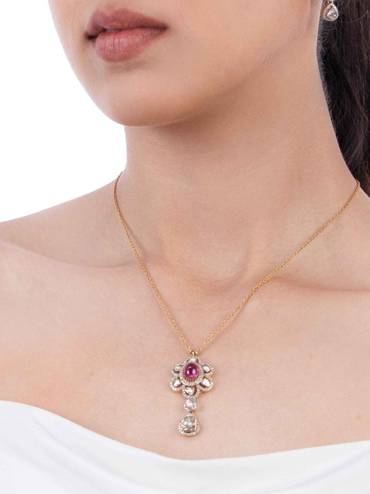 Siransha Diamond & Polki Pendant
