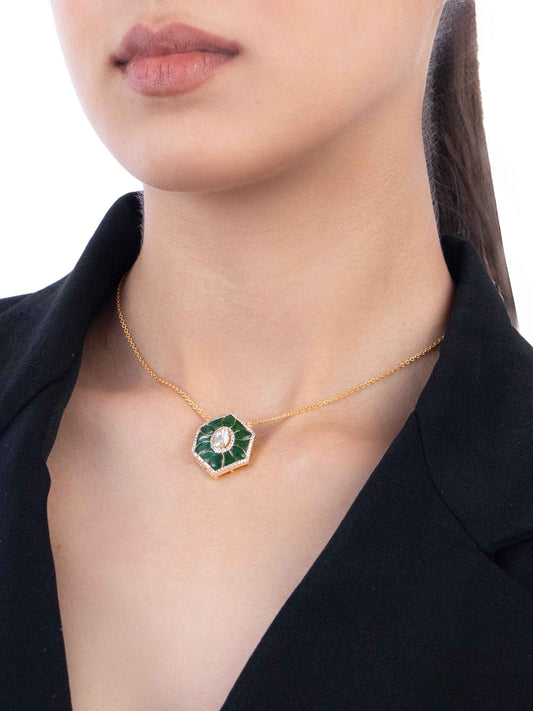 Sihanvi  Diamond & Polki Pendant