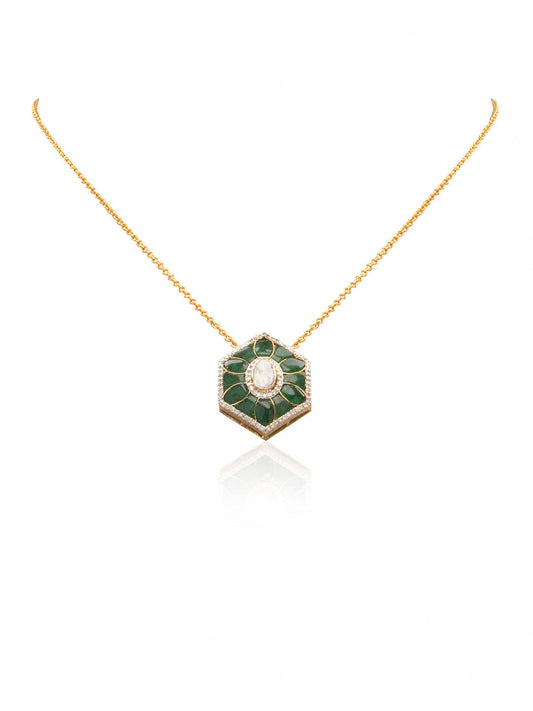 Sihanvi  Diamond & Polki Pendant