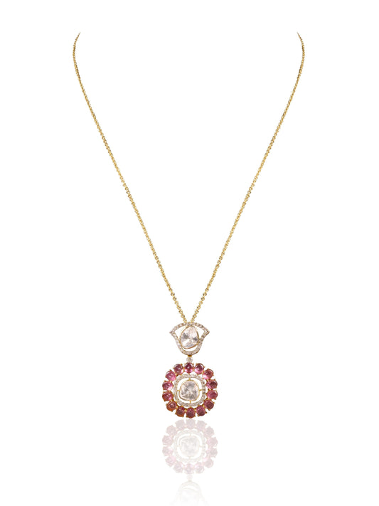 Irshika Diamond & Polki Pendant