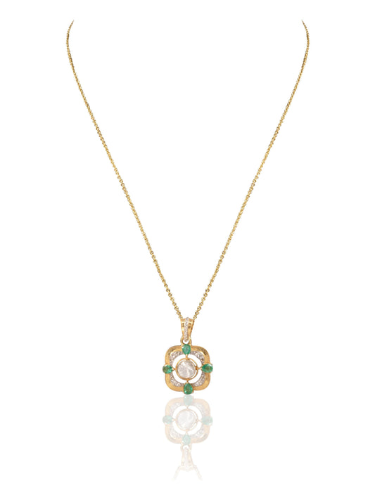 Kathika Diamond & Polki Pendant