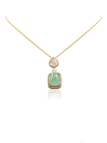 Dhiyara Diamond & Polki Pendant