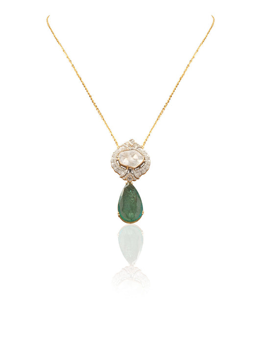 Liyana Diamond & Polki Pendant