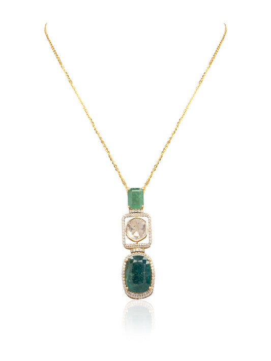 Sarina Diamond & Polki Pendant