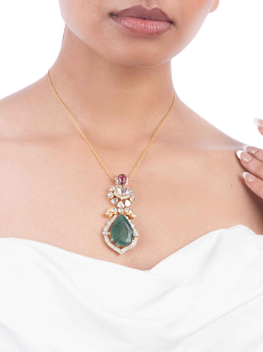 Lavitha Diamond & Polki Pendant
