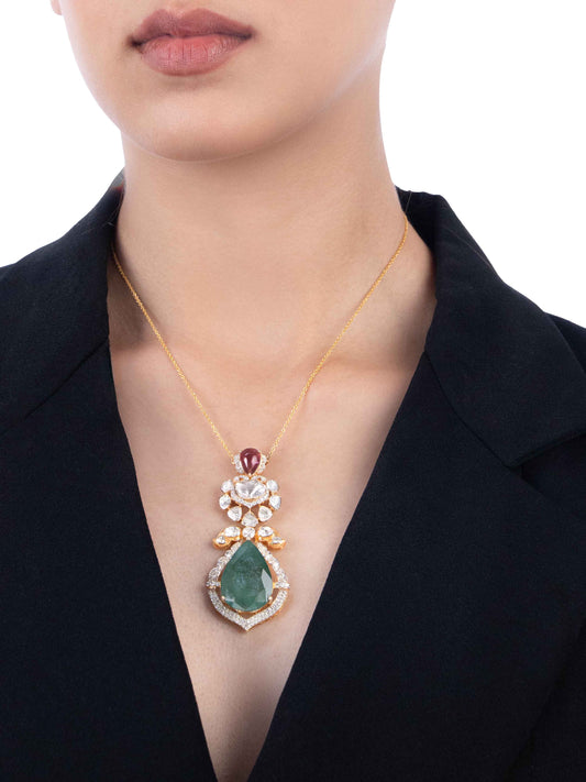 Lavitha Diamond & Polki Pendant