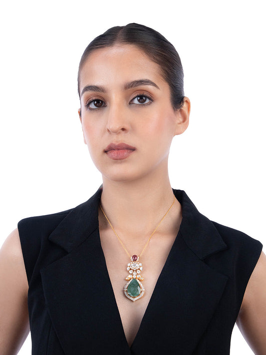 Lavitha Diamond & Polki Pendant