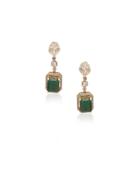 Madhura Diamond & Polki Ear Rings