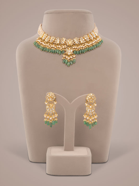 Fira Polki Long Earrings