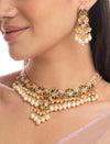 Leyla & Ezra Polki U Necklace Set