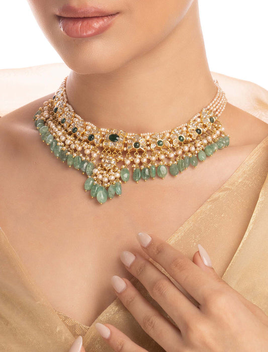 Kaya Polki U Necklace