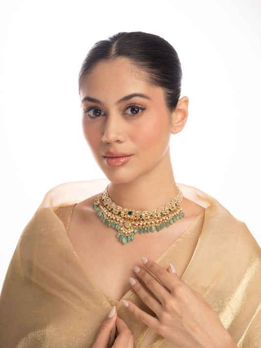 Kaya Polki U Necklace