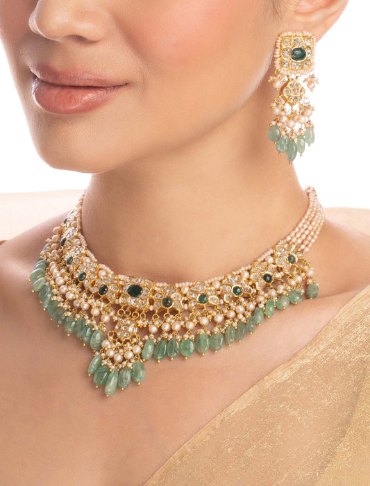 Kaya Polki U Necklace