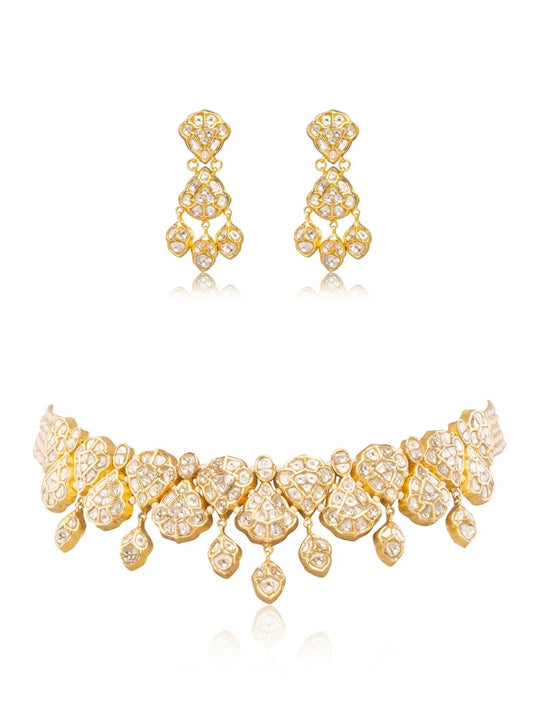Fiara & Vinessa Polki U Necklace Set
