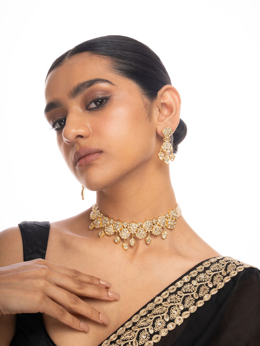 Fiara & Vinessa Polki U Necklace Set