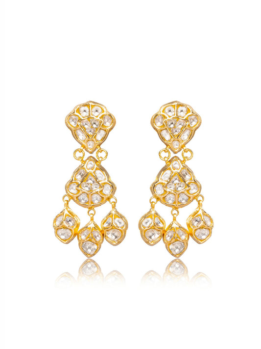 Vinessa Polki Long Earrings