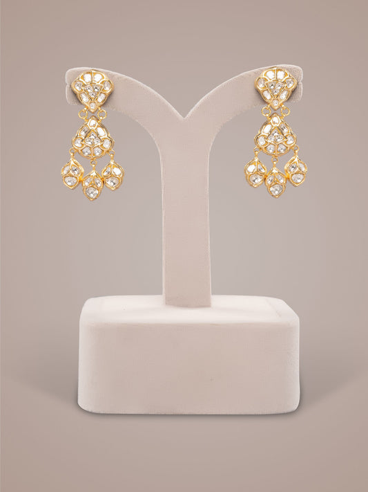 Vinessa Polki Long Earrings