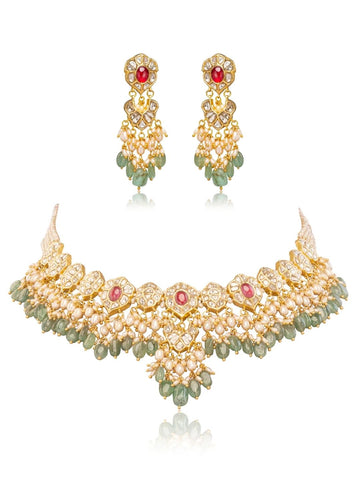 Arpi & Vyara Polki U Necklace Set