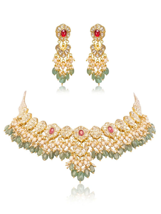 Arpi & Vyara Polki U Necklace Set