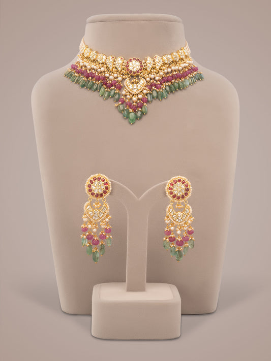 Miyori & Valeska Polki U Necklace Set