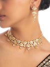 Charita Polki Long Earrings