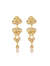 Charita Polki Long Earrings