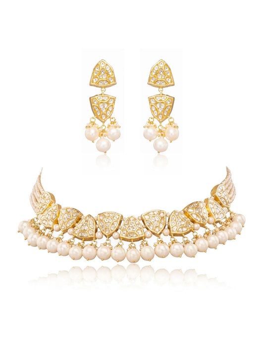 Irina & Inara Polki U Necklace Set