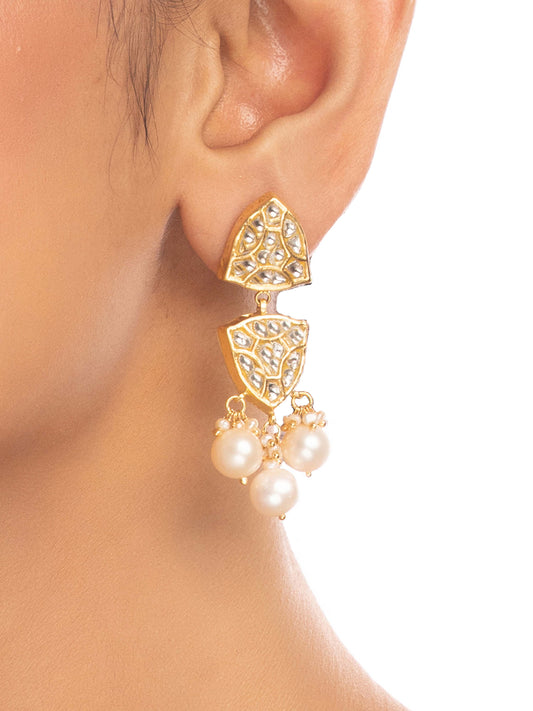 Inara Polki Long Earrings