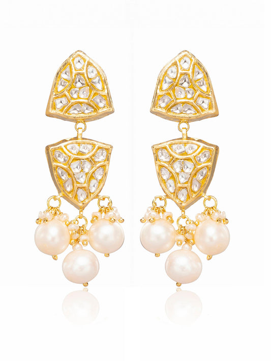Inara Polki Long Earrings