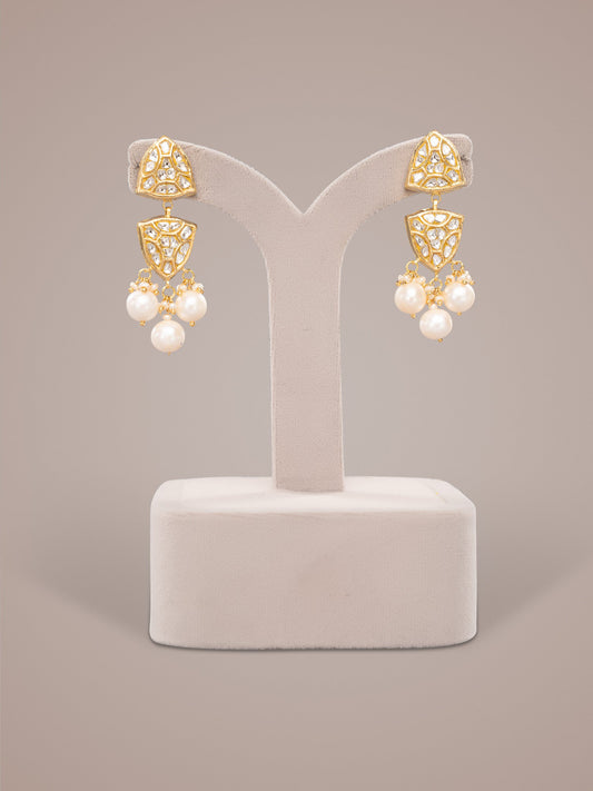 Inara Polki Long Earrings